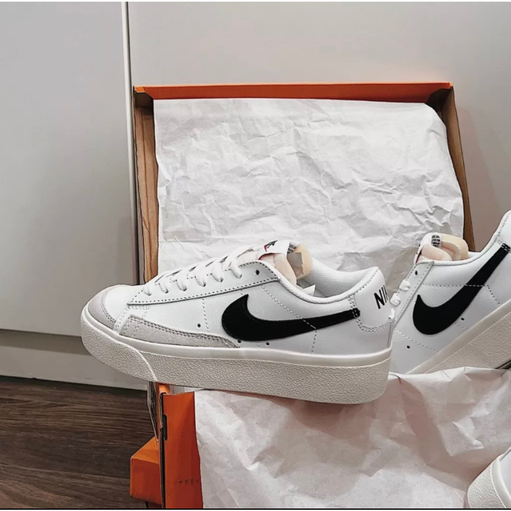 Giày thể thao N.ike BLAZER ĐÊ CAO “White/Black” 2023 - Full box