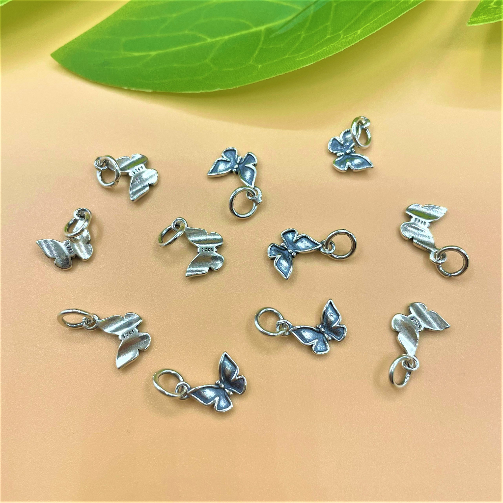 Charm treo hình bướm cỡ nhỏ bạc thái - Charm Bạc 925 - Mã CA1145