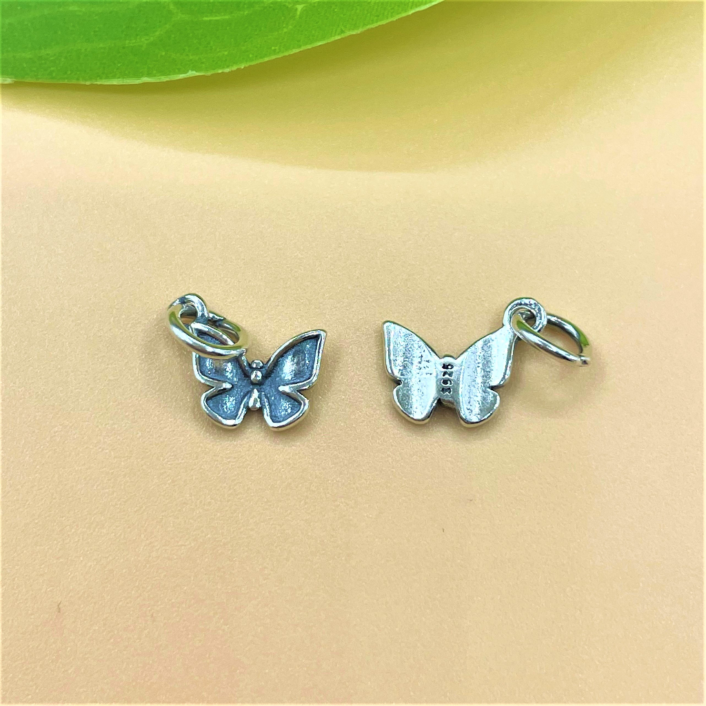 Charm treo hình bướm cỡ nhỏ bạc thái - Charm Bạc 925 - Mã CA1145