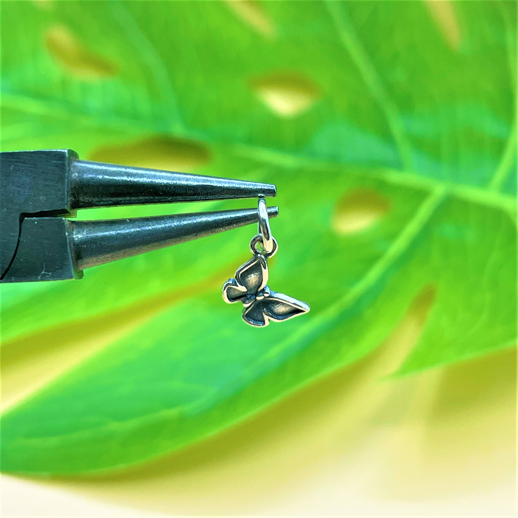 Charm treo hình bướm cỡ nhỏ bạc thái - Charm Bạc 925 - Mã CA1145