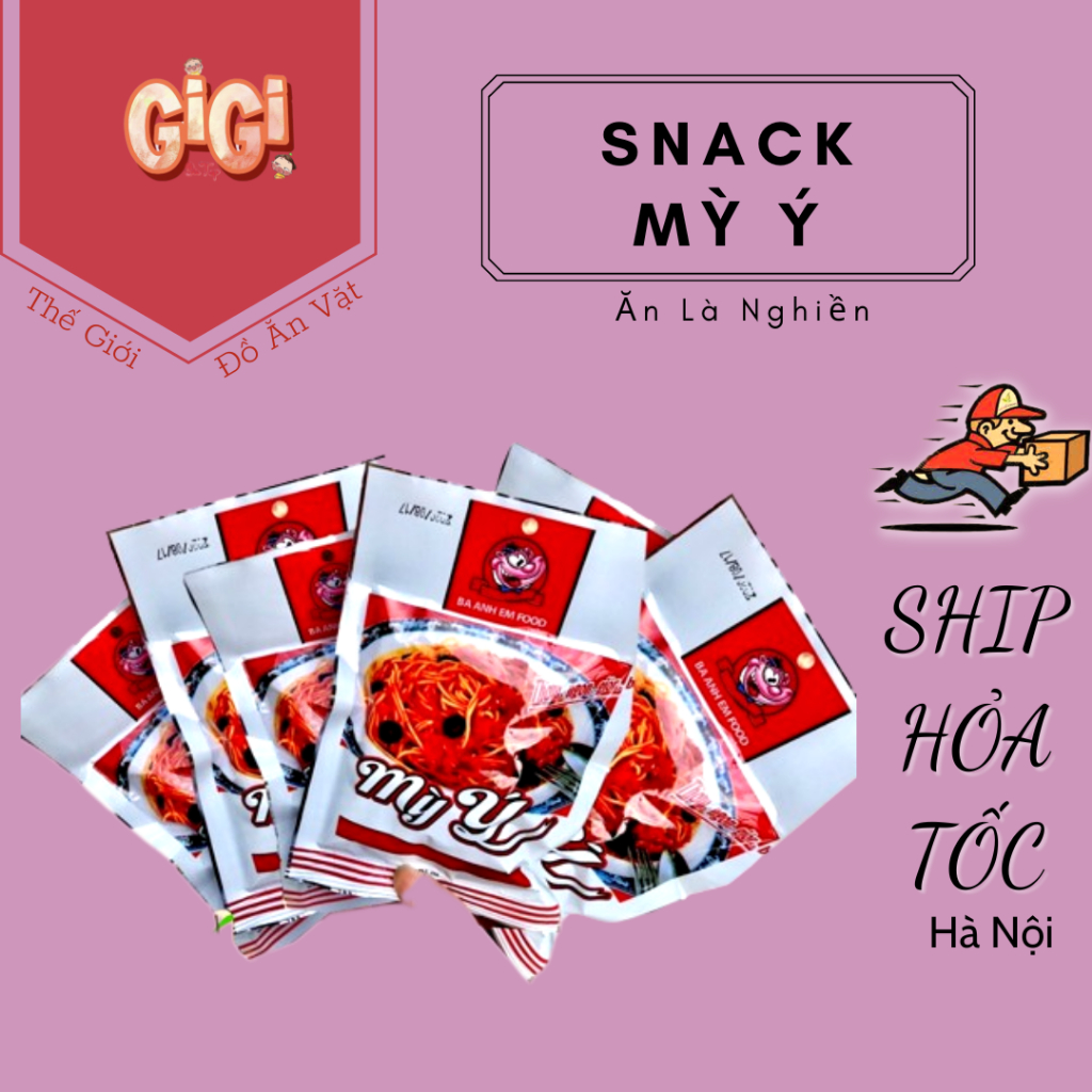 Gói snack mỳ ý đồ ăn vặt cổng trường ngon rẻ hấp dẫn