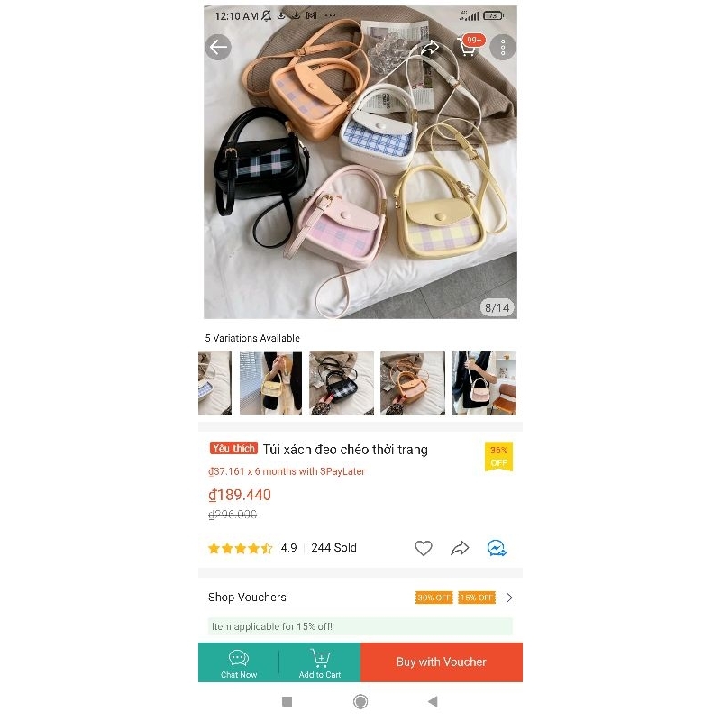 Pass túi đeo chéo