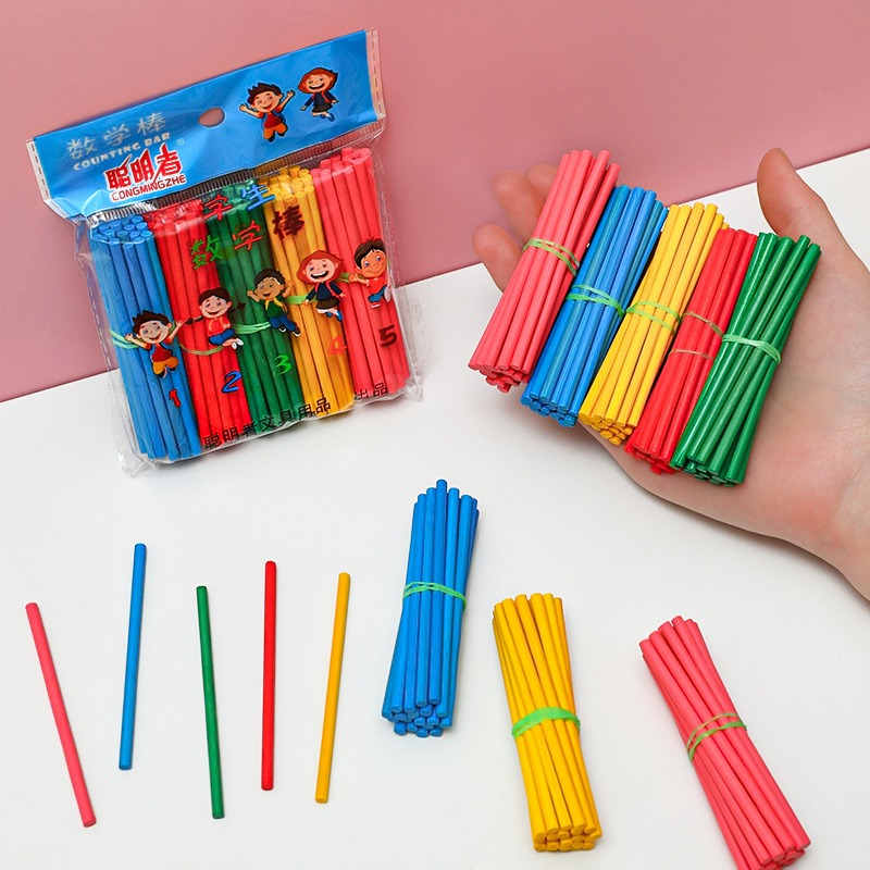 Que Tính Gỗ bộ 100 cái Cho Bé Học Toán - Edukids