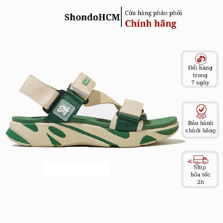 Giày sandals Shondo F8 be xanh rêu ver.2 F8M2424