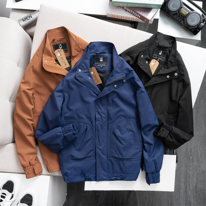 Áo Khoác Gió Dáng Hàn, chất vải gió chống nước độc đáo