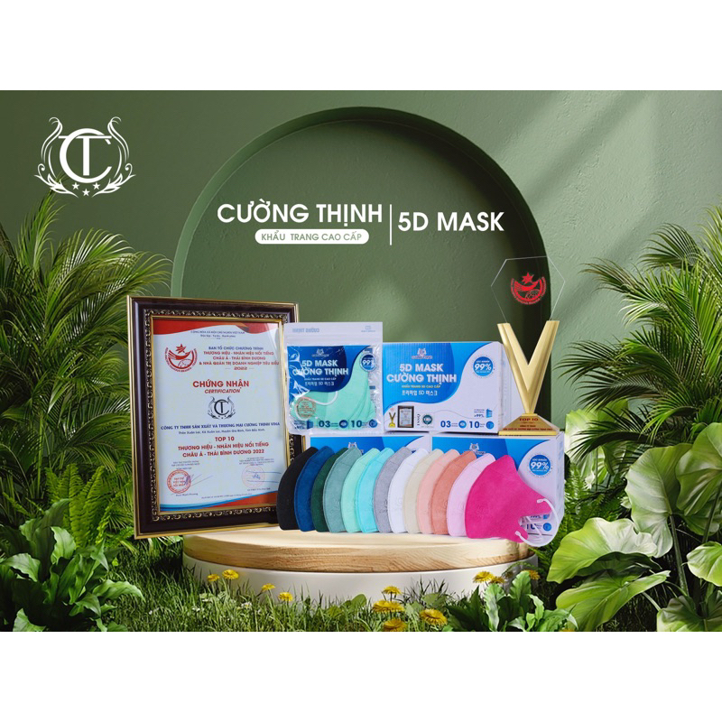 Khẩu Trang 5D Mask Cường Thịnh Thùng 100 chiếc
