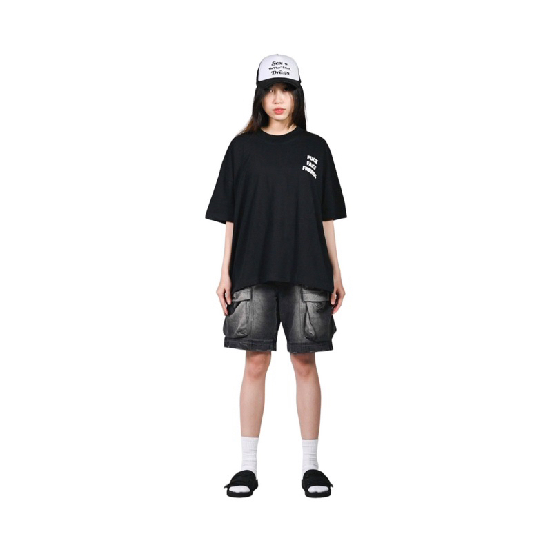 "FUCK FAKE FRIENDS" BIG BOXY T-SHIRT