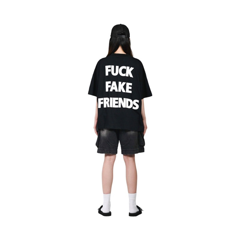 "FUCK FAKE FRIENDS" BIG BOXY T-SHIRT