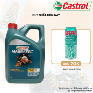 Nhớt ô tô chính hãng Castrol Magnatec Professional A5 5W30 can 4Lit dành cho xe Ford, Mazda