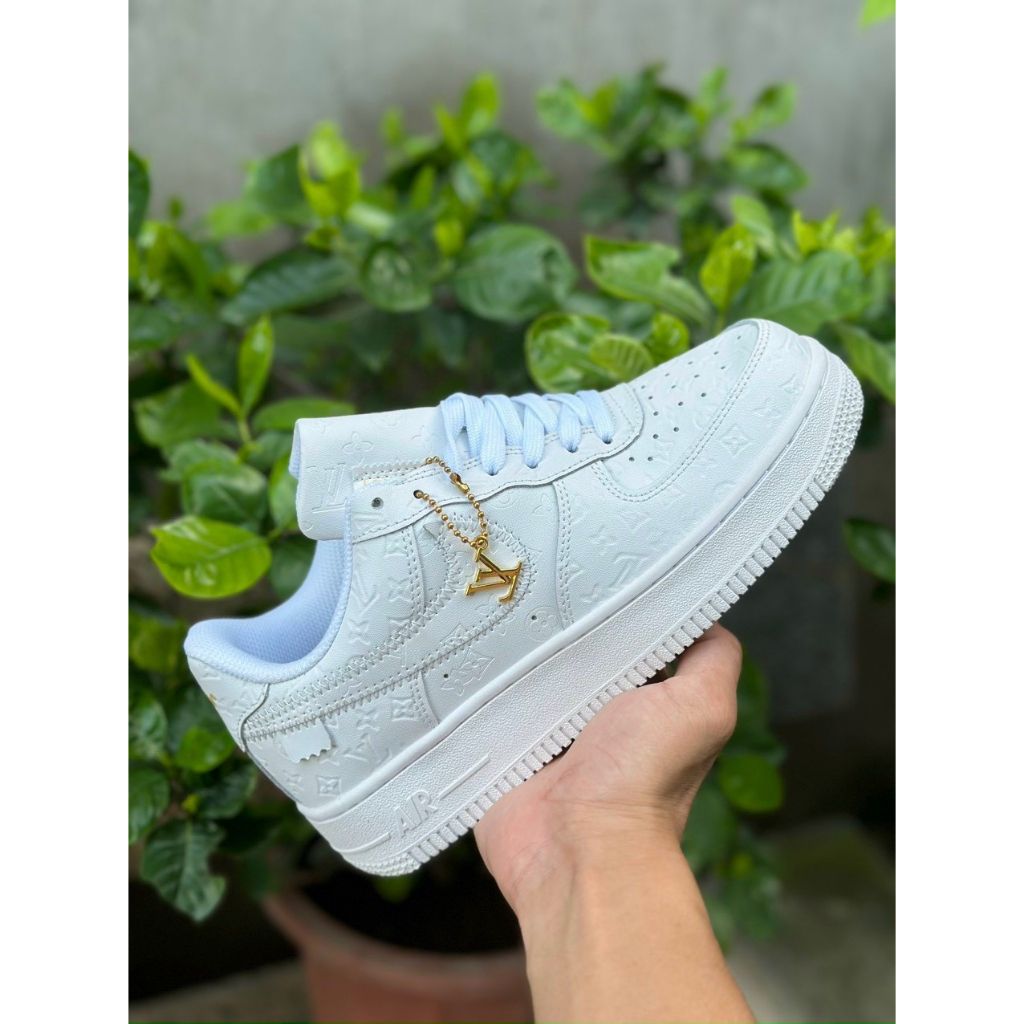Giày Nike_AF1 LV LOUI VUITION xanh đỏ đen nâu, Giày Air Force 1 Low Louis Vuitton Monogram Brown nam nữ bản mới cực chất