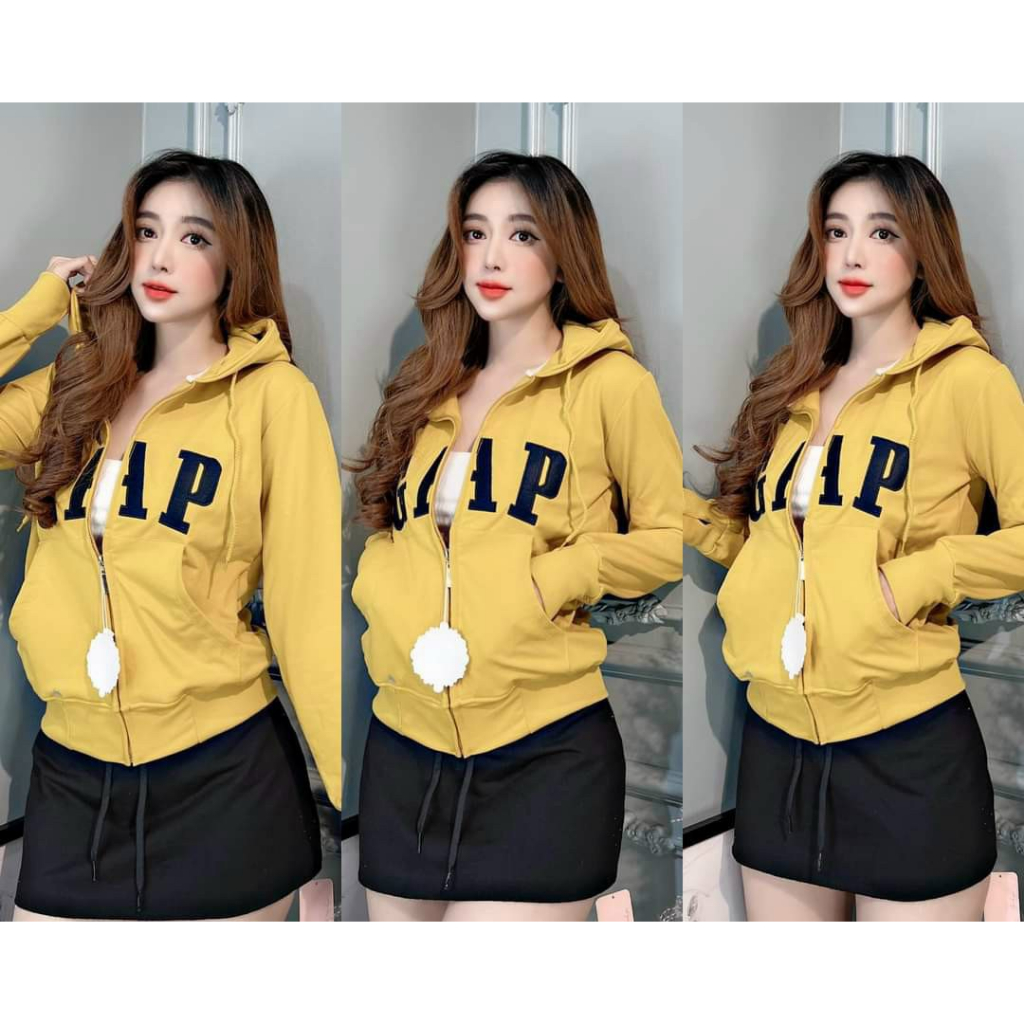 Áo khoác nhẹ thời trang nữ chất Da cá mặc chống nắng ngày hè thêu chữ có nón tay dài bo có 6 màu
