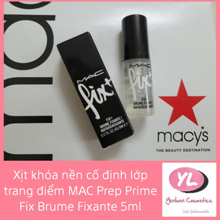 Xịt Khoáng Khoá Nền Mac Prep Prime Fixt Brume Fixante 5ml