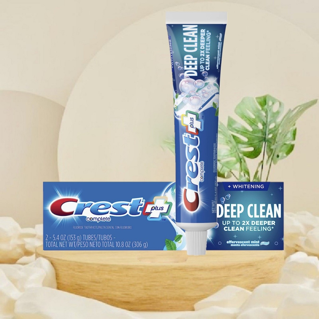 Kem đánh răng Crest, kem đánh trắng răng làm sạch sâu Crest Complete Whitening + Deep Clean - chính hãng nhập khẩu Mỹ