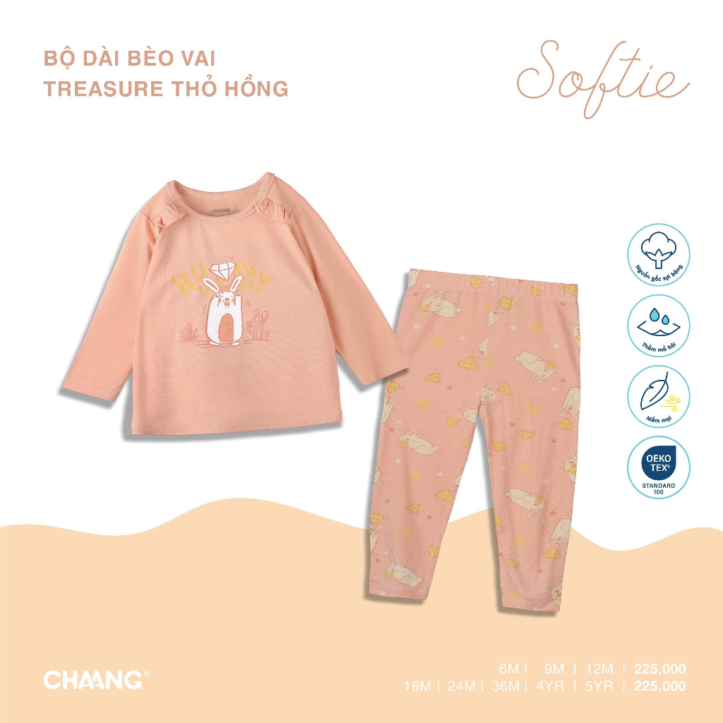Bộ Dài Bèo Vai Treasure Bé Gái CHAANG AW23D9