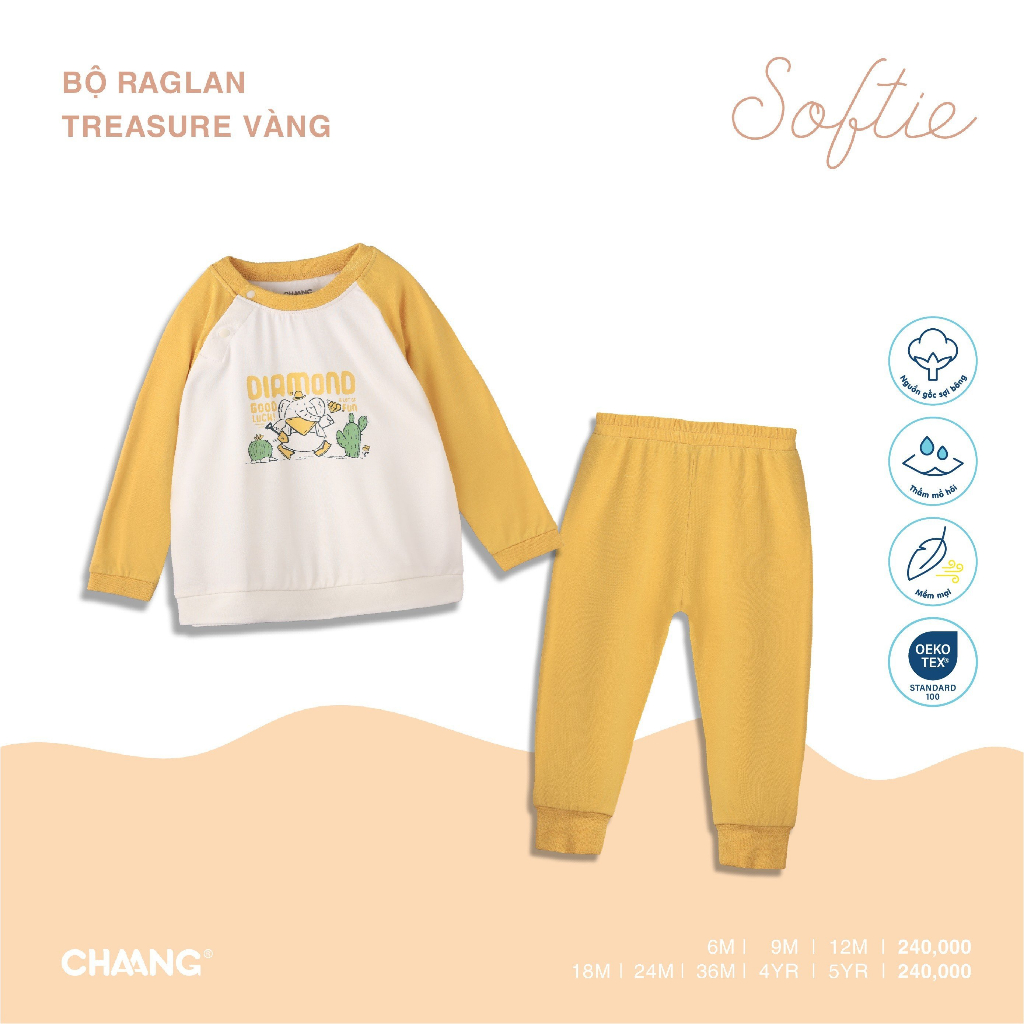 Bộ Raglan Treasure Cho Bé CHAANG AW23D9