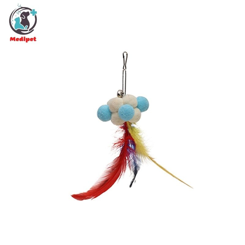 Lông vũ thay cần câu mèo đồ chơi cần câu cho mèo - Medipet