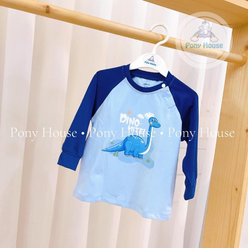 Áo dài tay raglan bé trai dokma DA1844  2023