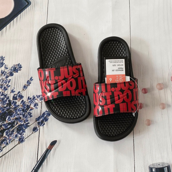 Dép Quai Ngang Thể Thao Benassi JDI Print Logo Red 631261 025