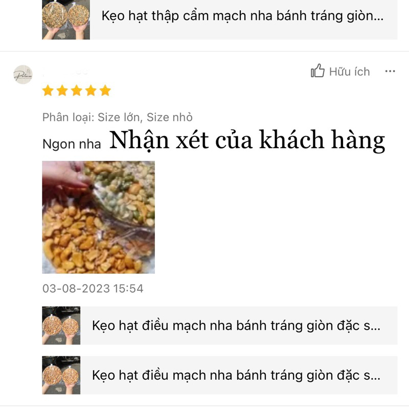 KẸO ĐẬU PHỘNG - Kẹo đậu phộng mạch nha bánh tráng giòn ít ngọt 180gram