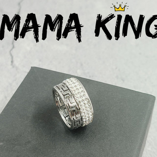 (TẶNG KÈM NHẪN)Nhẫn đính đá họa tiết cổ điển mix đính đá MAMA KING  N3
