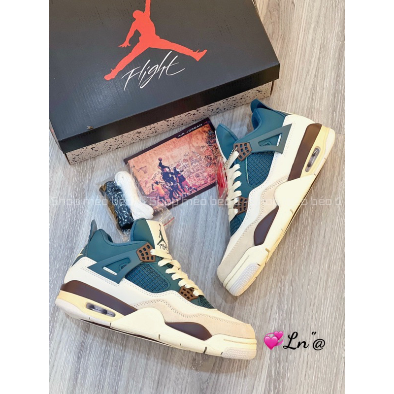 Giày thể thao sneaker jd 4 xanh đế cao fullbox