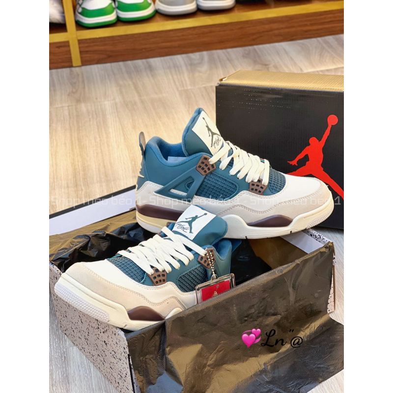 Giày thể thao sneaker jd 4 xanh đế cao fullbox