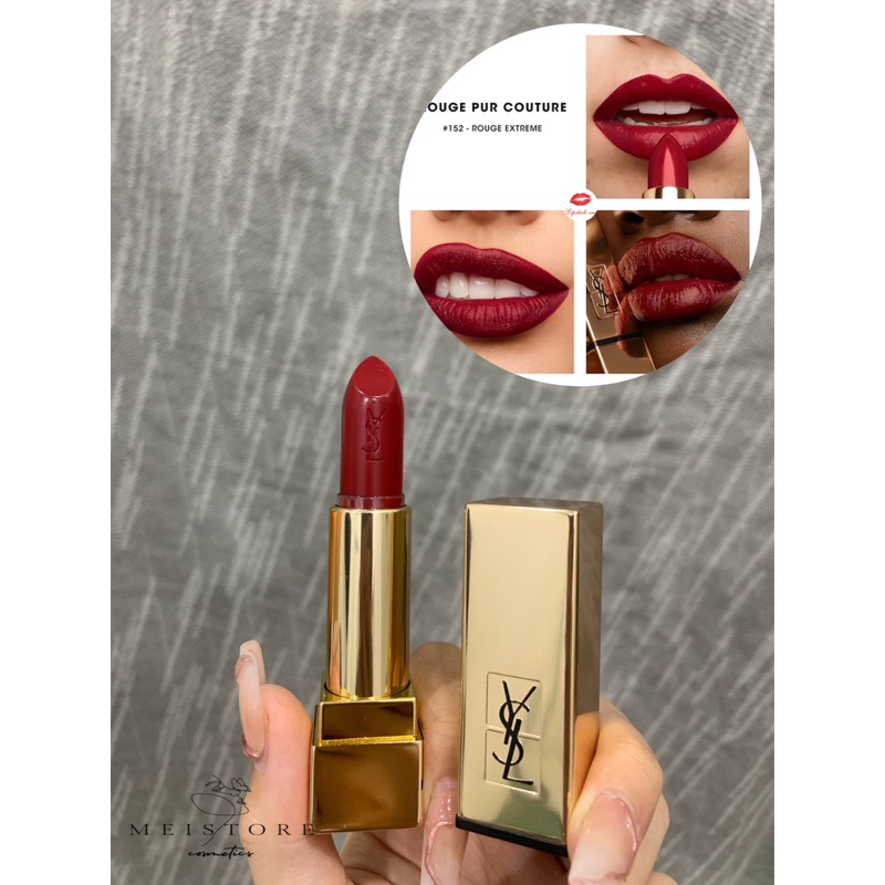 Son YSL Rouge Pur Couture 152 Rouge Extreme Màu Đỏ Rượu Vang