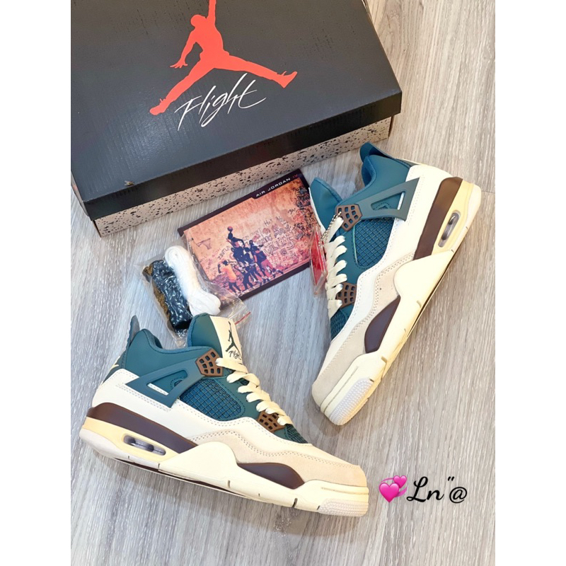 Giày thể thao sneaker jd 4 xanh đế cao fullbox