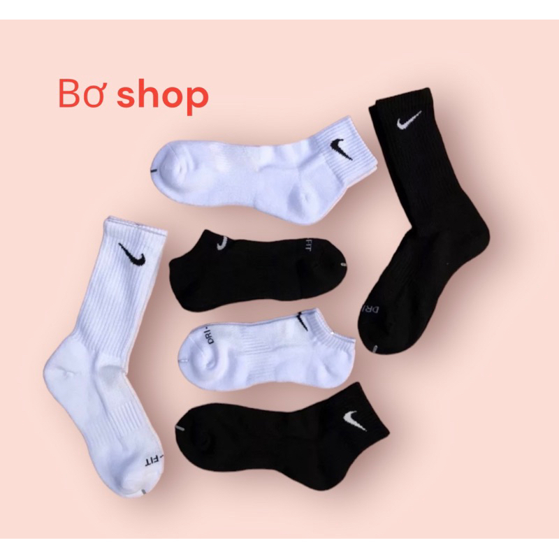 Pack 3 đôi Tất cao cổ, cổ ngắn nam nữ thể thao phong cách trẻ trung chất liệu thoáng mát, thấm mồ hôi