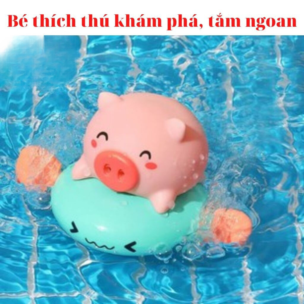 Đồ chơi nhà tắm cho bé heo bơi thả bồn tắm