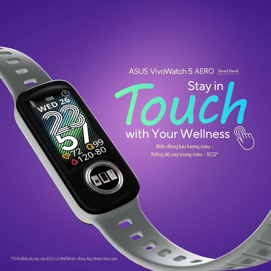Đồng hồ thông minh ASUS VivoWatch 5 AERO  - Hàng Chính Hãng