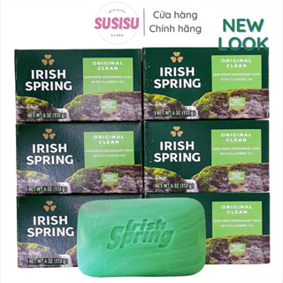Xà bông cục Irish Spring Deodorant Soap Original hàng Mỹ | Xà phòng tắm thơm Mỹ 113g