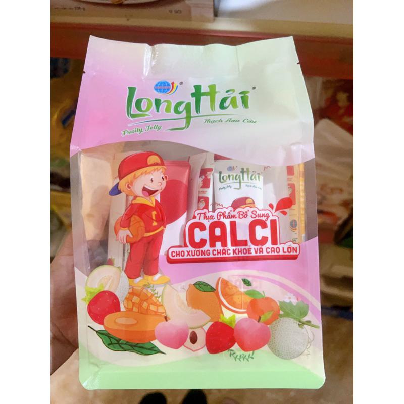 Thạch rau câu Long Hải bổ sung Canxi - Collagen Túi 500g