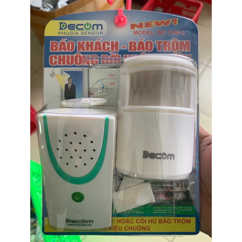 Chuông báo khách - báo chống trộm Decom không dây chính hãng