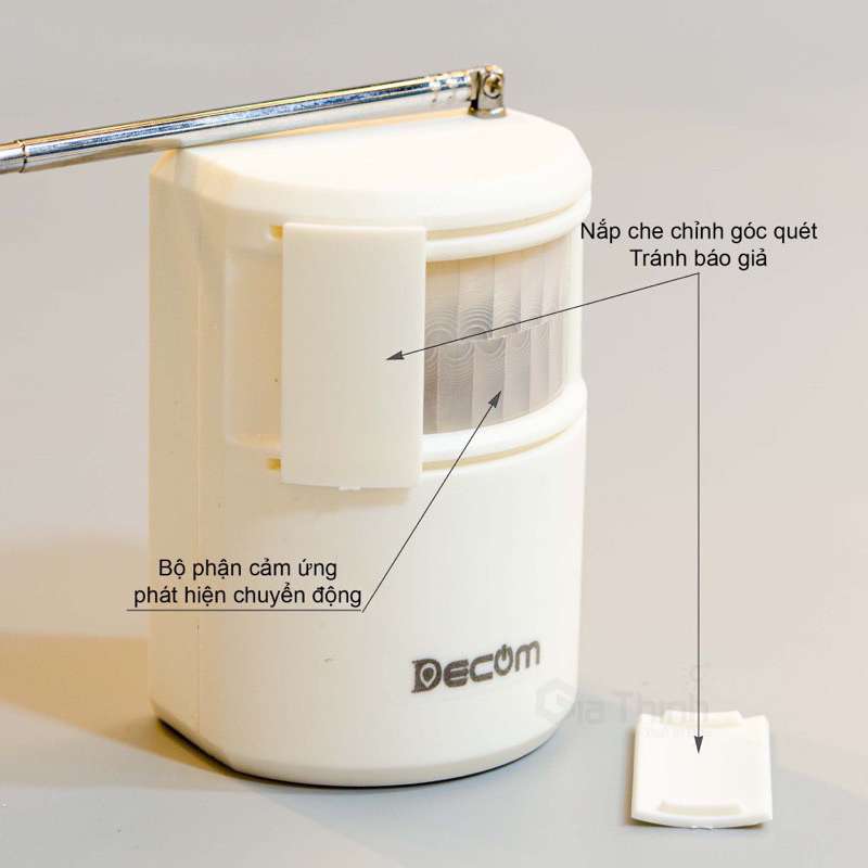 Chuông báo khách - báo chống trộm Decom không dây chính hãng