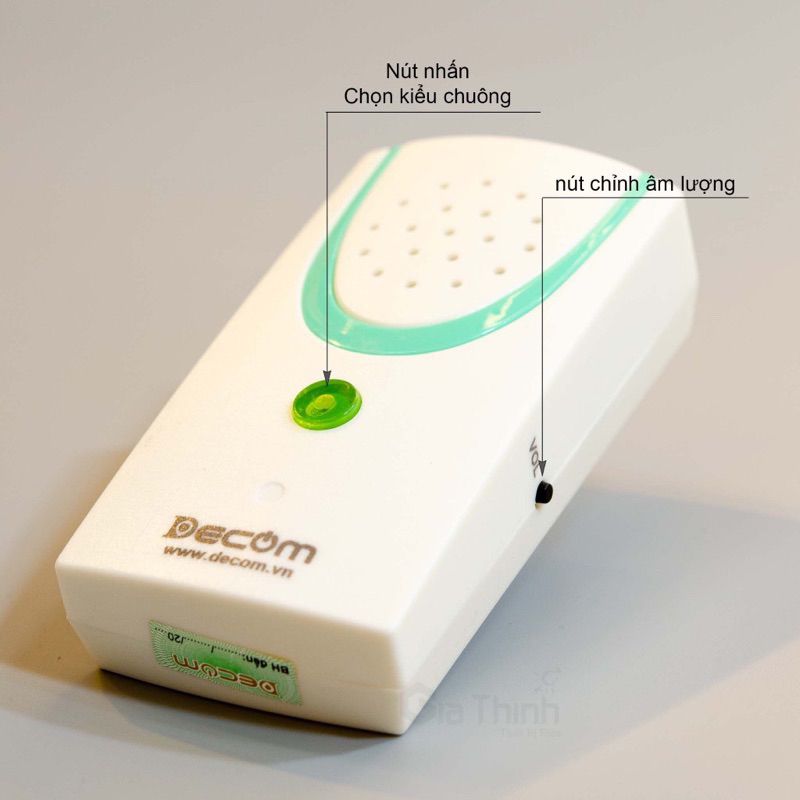 Chuông báo khách - báo chống trộm Decom không dây chính hãng