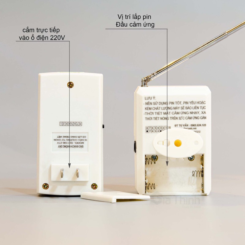 Chuông báo khách - báo chống trộm Decom không dây chính hãng