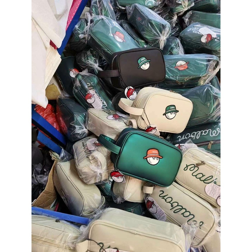 MALBON Túi golf cầm tay nam nữ 2 ngăn da PU cao cấp tốt TC013