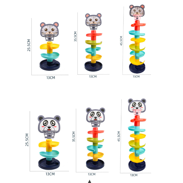 Đồ chơi bóng rổ cho bé, Thả bóng xoay tròn, Tháp bóng lăn, Cầu trượt thả bóng cho trẻ em nhiều màu sắc an toàn cho bé