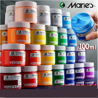 Màu gouache Maries, màu bột pha sẵn vẽ tranh 100ml.
