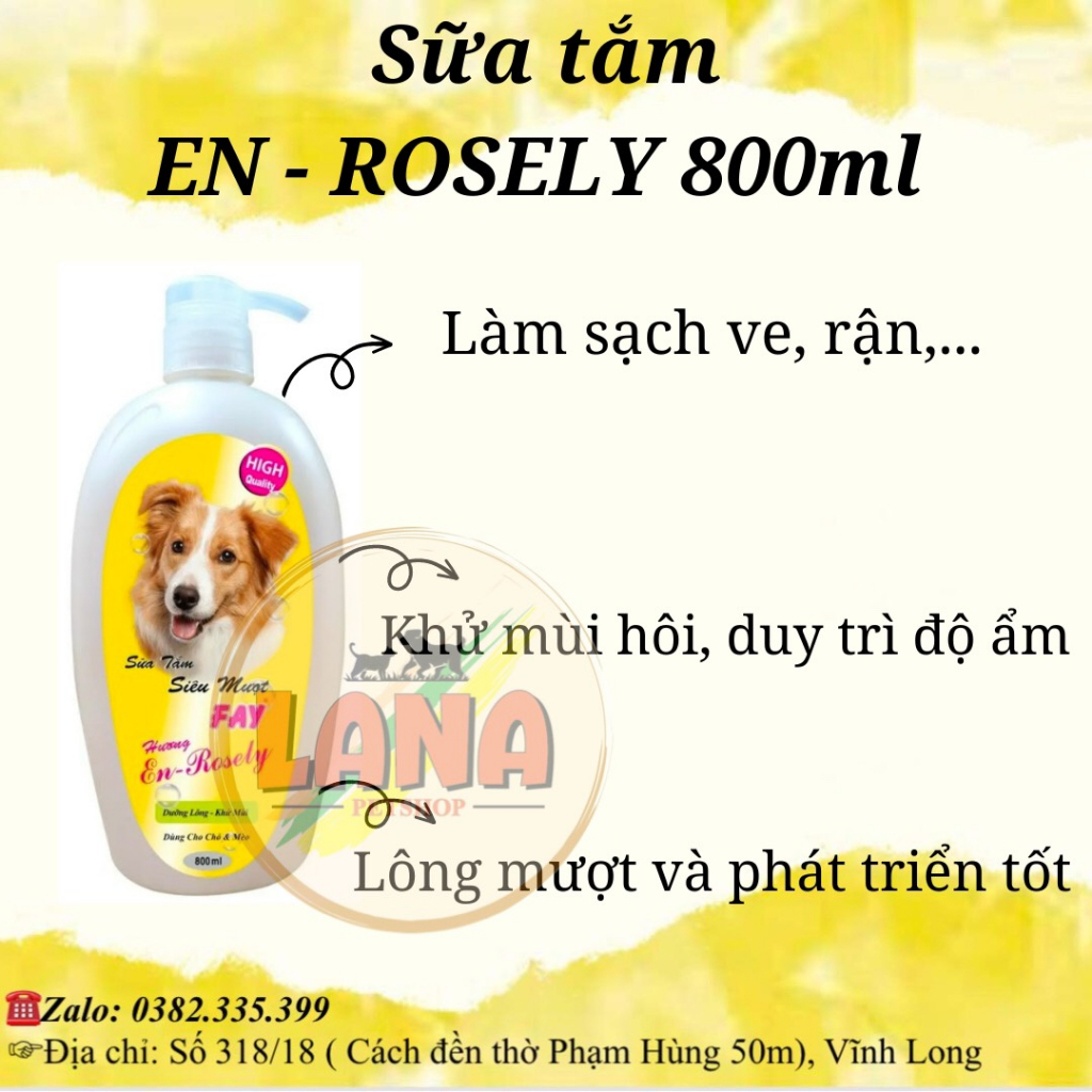 Sữa tắm Fay siêu mượt En-Rosely 800ml