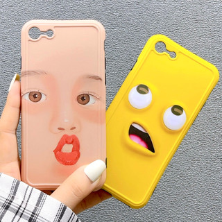 Ốp lưng silicon imd bảo vệ camera emoji funny