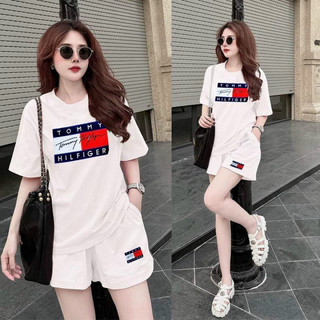 Set bộ short cotton thêu tom.y cao cấp