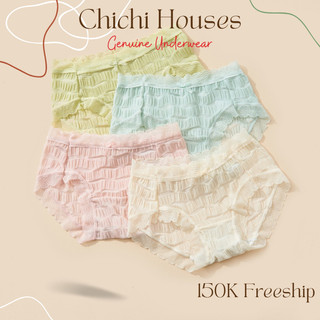 Set 5 quần lót nữ chichi bra ren nhún phối nơ thoáng mát gợi cảm - 2218