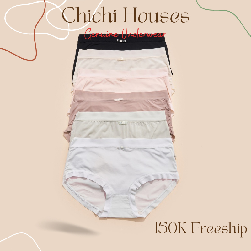 Set 5 Quần lót nữ thun lạnh cao cấp tôn dáng mềm mại đính nơ gợi cảm và quyến rũ CHICHI BRA 1000