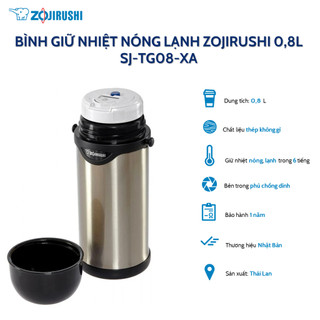 Bình giữ nhiệt Zojirushi SJ-TG08-XA 800ml, bảo hành giữ nhiệt 1 năm, hàng chính hãng