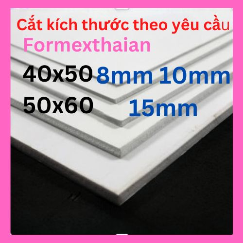 Bìa mô hình - 40cm x 50cm, 50cm x 60cm 8mm 10mm 15mm (Bìa làm handmade,mô hình, quảng cáo, kệ, tủ