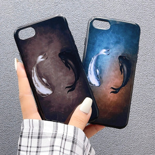 [ Iphone 7/8 ] Ốp Lưng Silicon Mềm Hình Cá