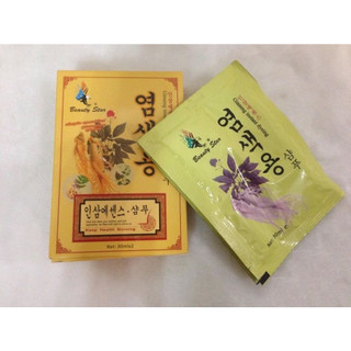 Dầu gội nhuộm thảo dược đen tóc beauty star hàn quốc