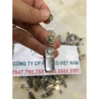 100 chiếc kẹp thẻ sắt - móc đeo thẻ - kẹp đeo thẻ
